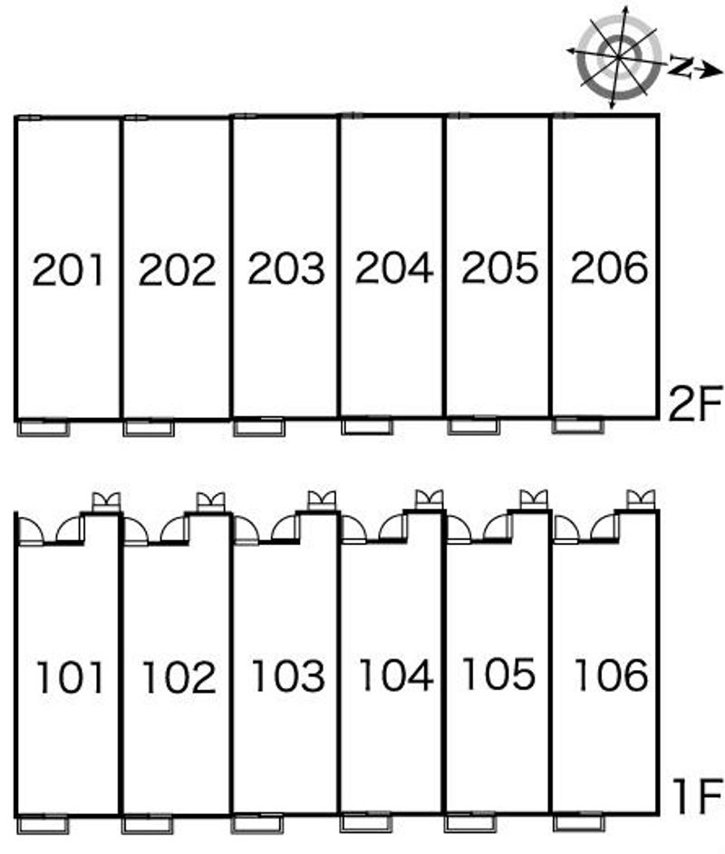 レオパレス前田 間取配置図