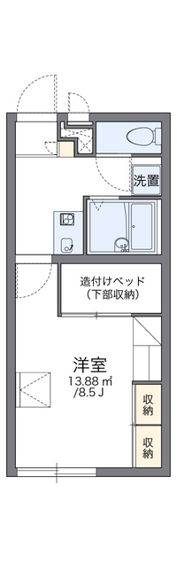 レオパレスエスターテ 間取り図