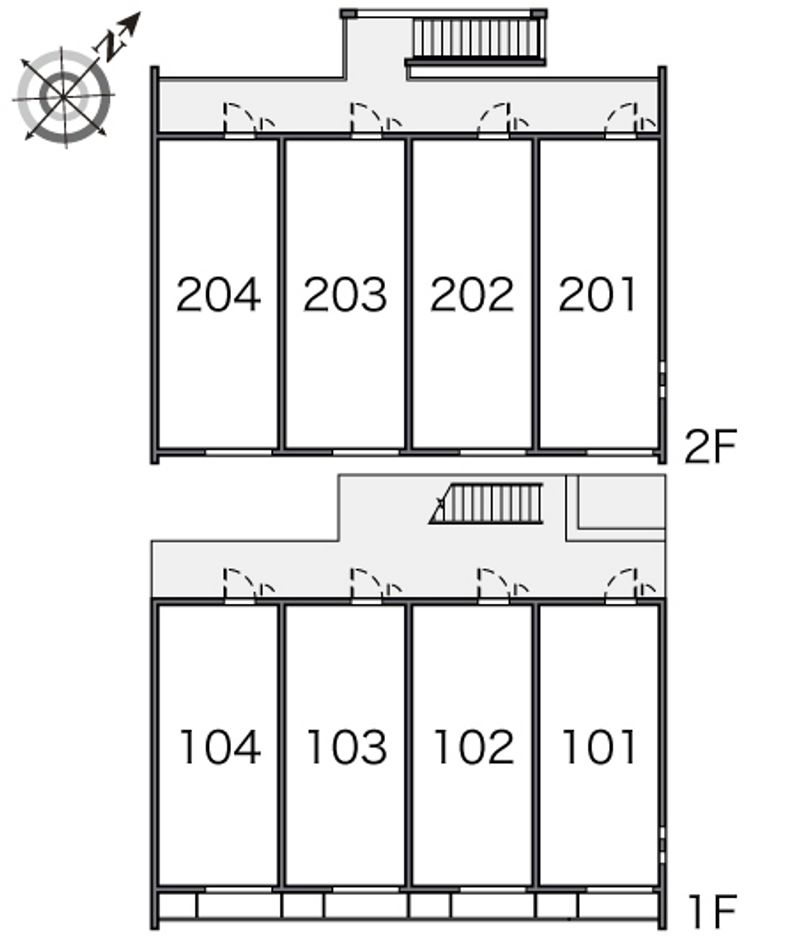 クレイノかなめⅡ 間取配置図