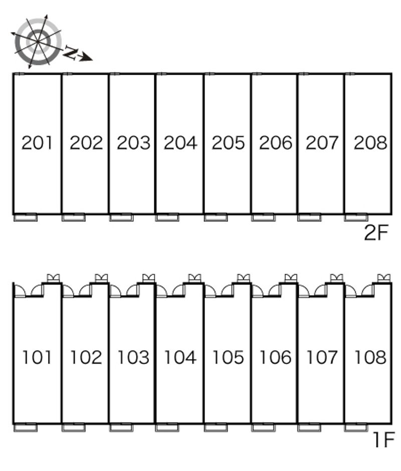 レオパレスヴィラ　アルシオーネ 間取配置図