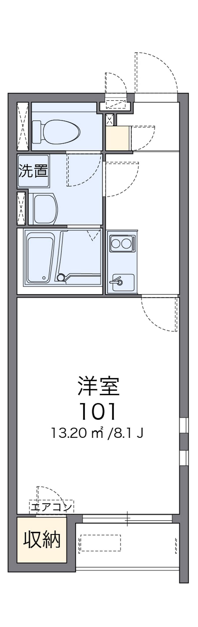 クレイノＴＯＢＡⅤ 間取図