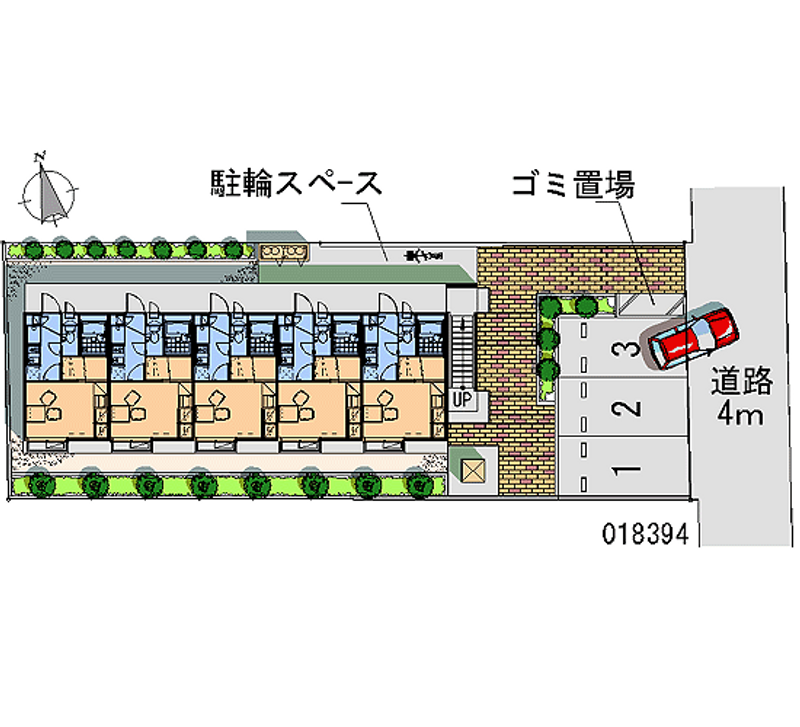 レオパレスシャンテ 月極駐車場