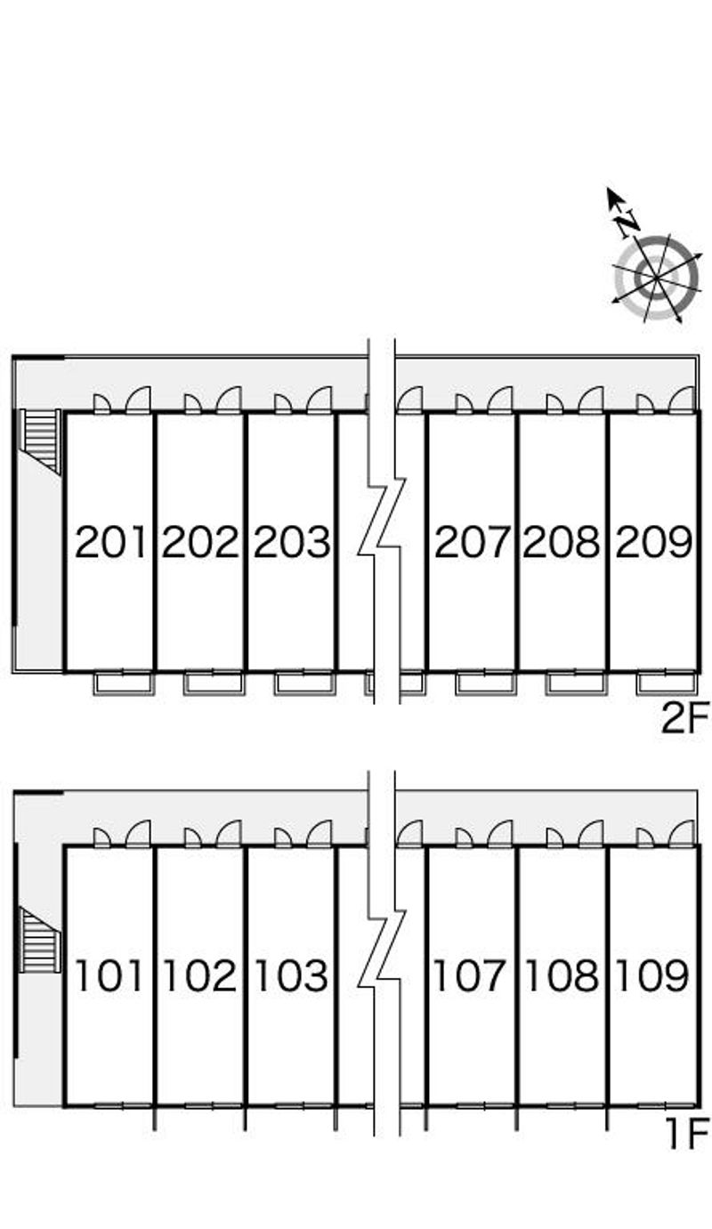 レオパレス早良Ⅱ 間取配置図