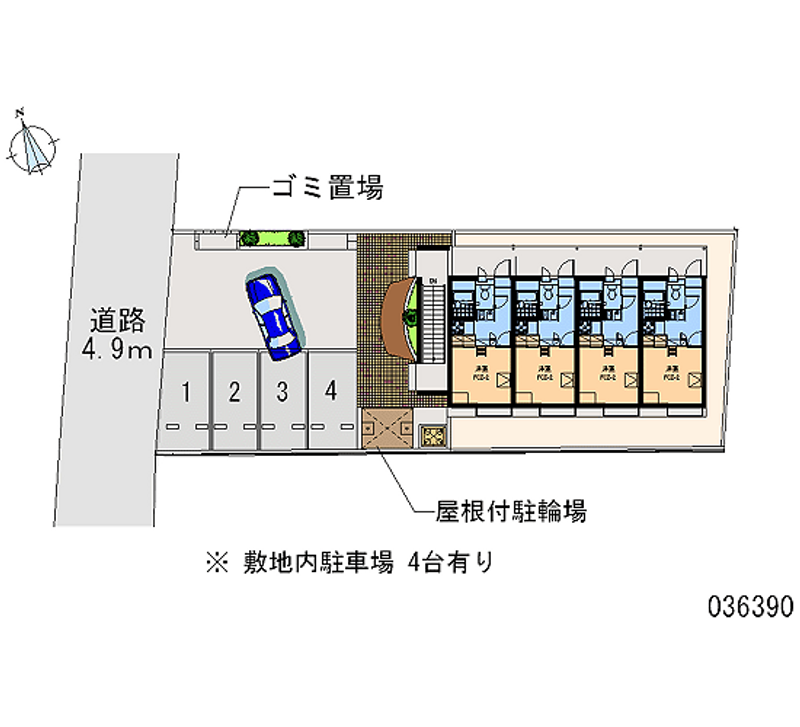 レオパレス沖ノ庭 月極駐車場