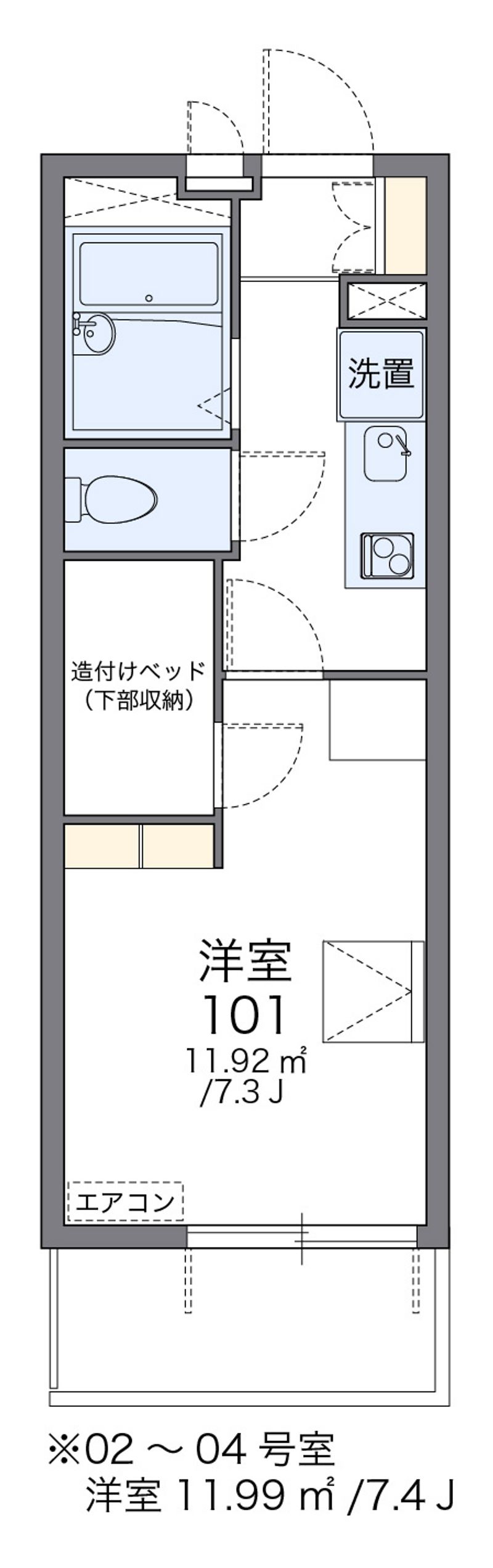 レオパレス浦和常盤 間取図