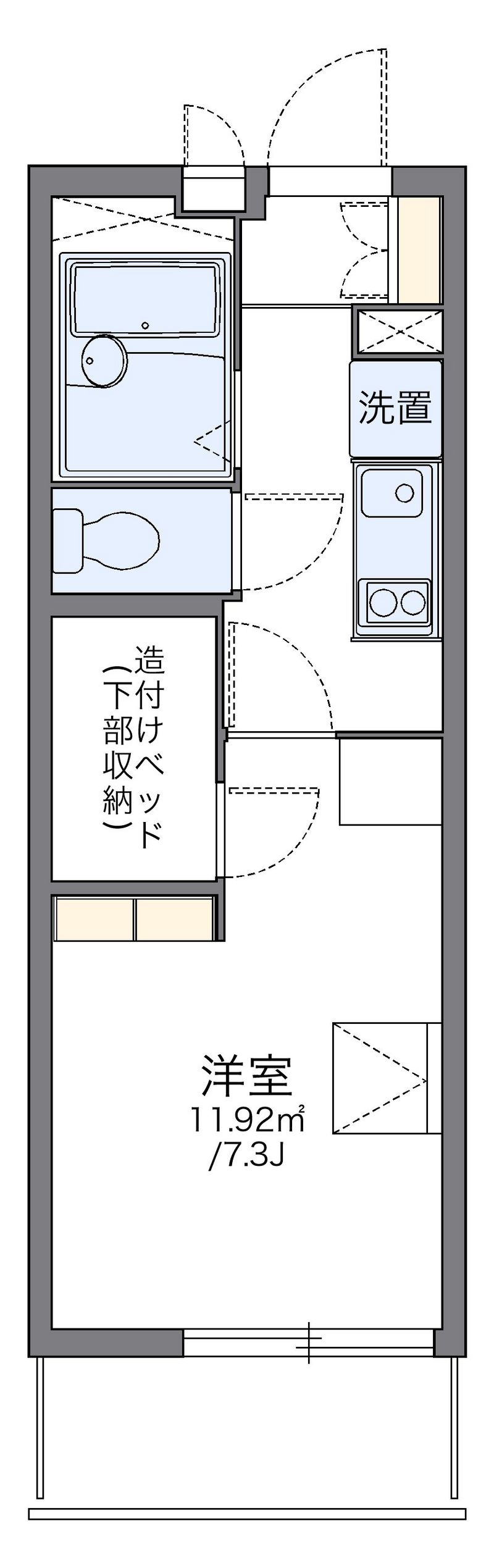 レオパレスアルタイル 間取図