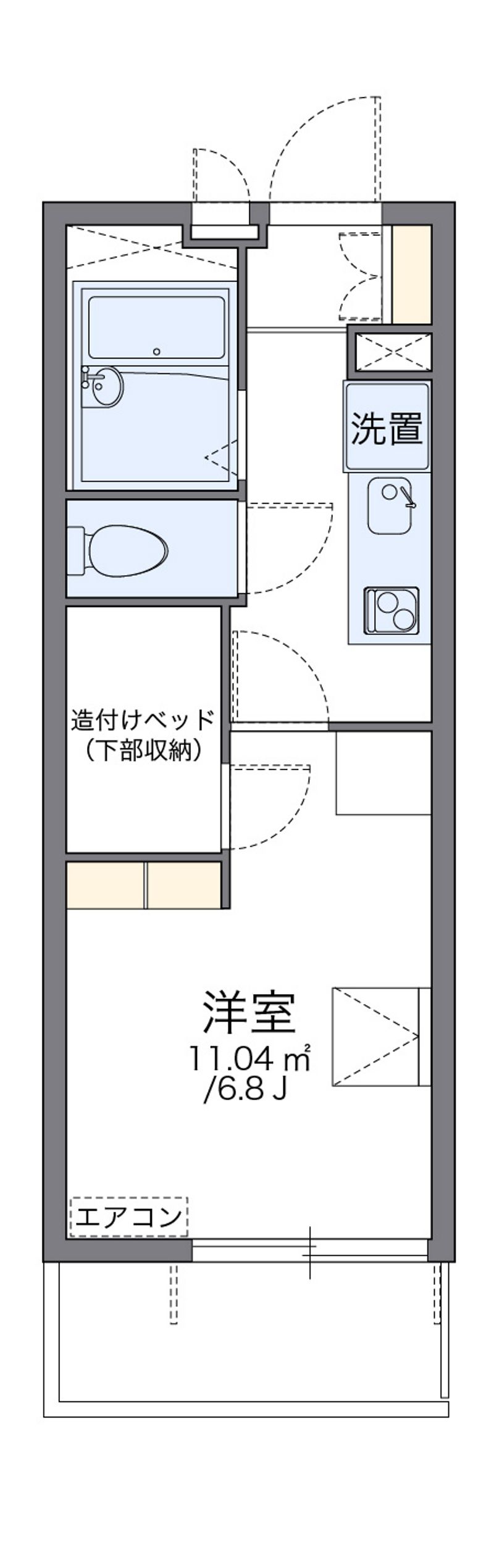 レオパレスあさひ 間取図