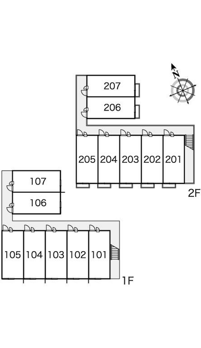 レオパレスエンゼル 間取り配置図