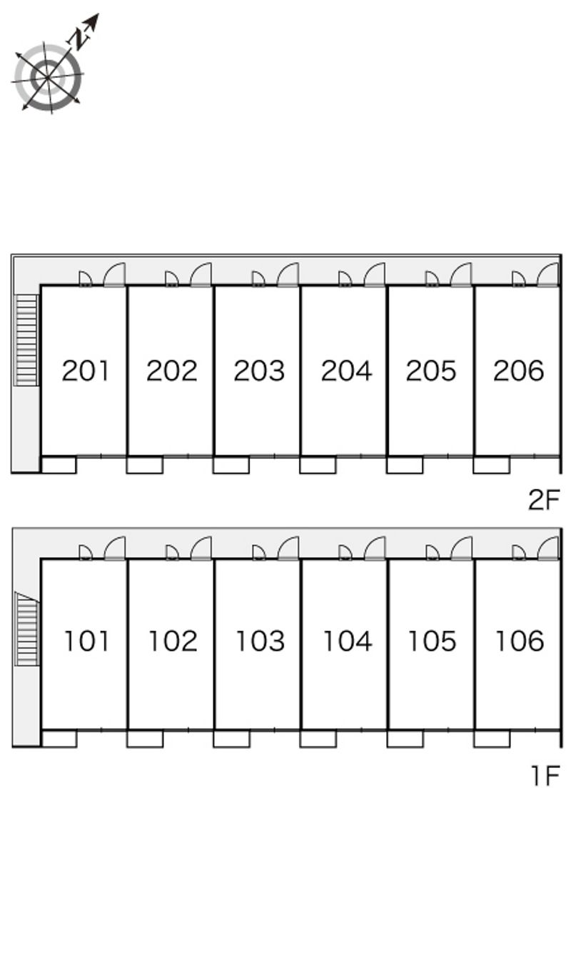レオパレスフェアリー 間取配置図