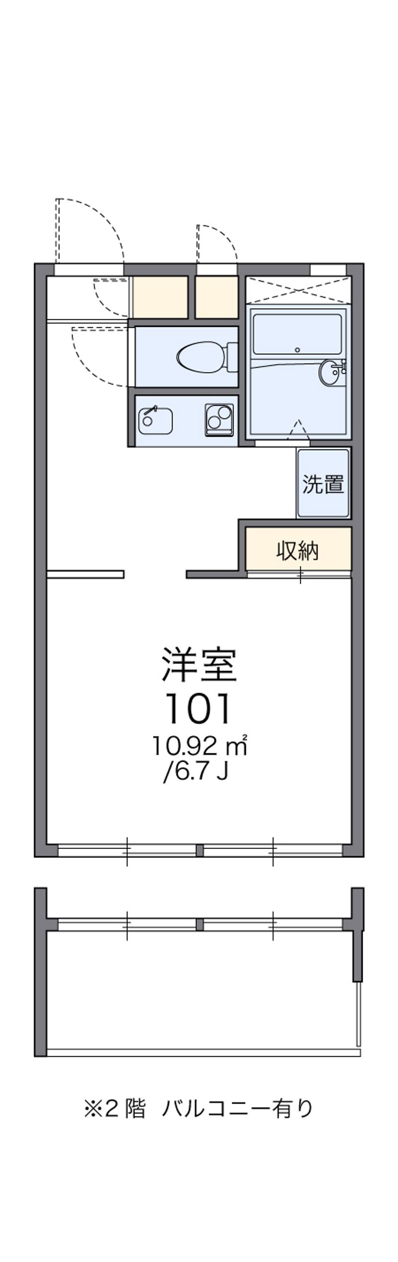 レオパレスサクセス 間取図