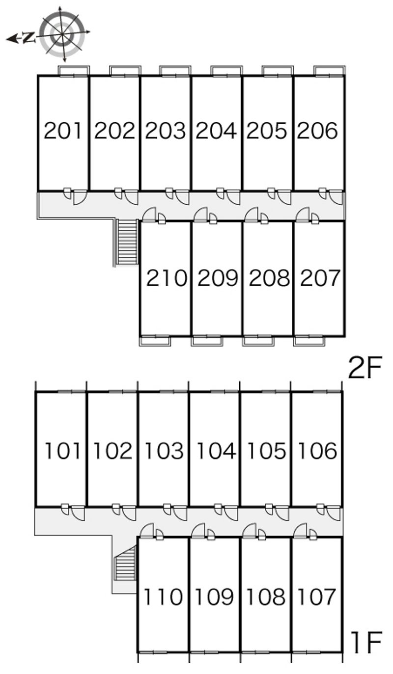 レオパレスフィオーレ 間取配置図
