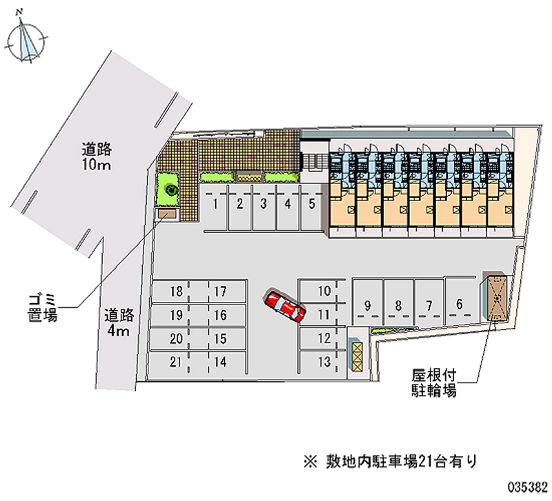 レオパレス阿左美 月極駐車場