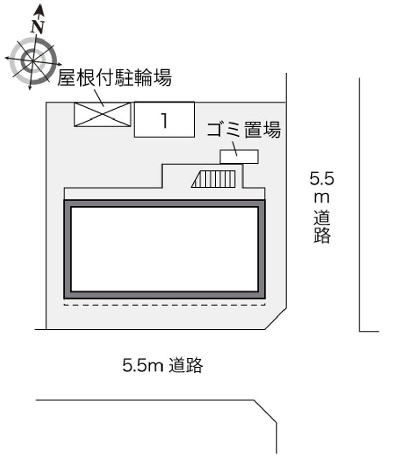 レオパレス花水木 配置図