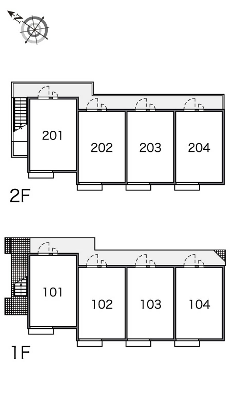 レオパレスグリーンベール 間取り配置図