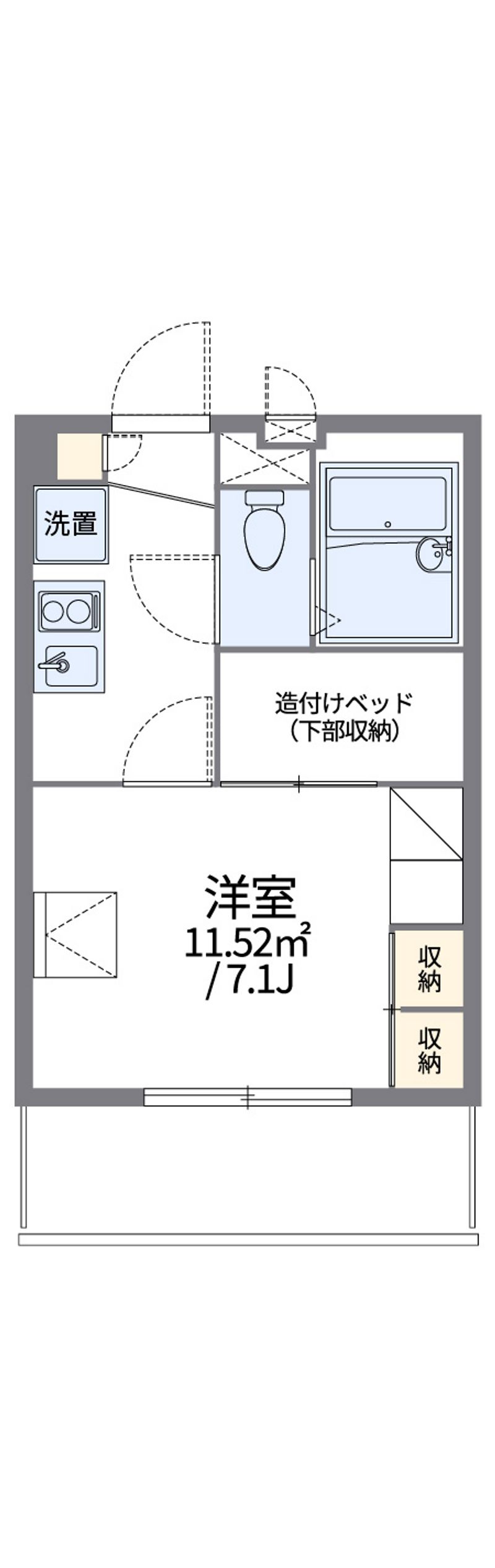 レオパレスルミエール０７ 間取図