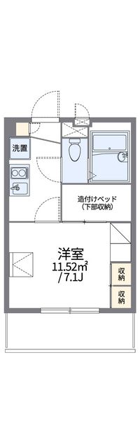 レオパレスルミエール０７ 間取り図