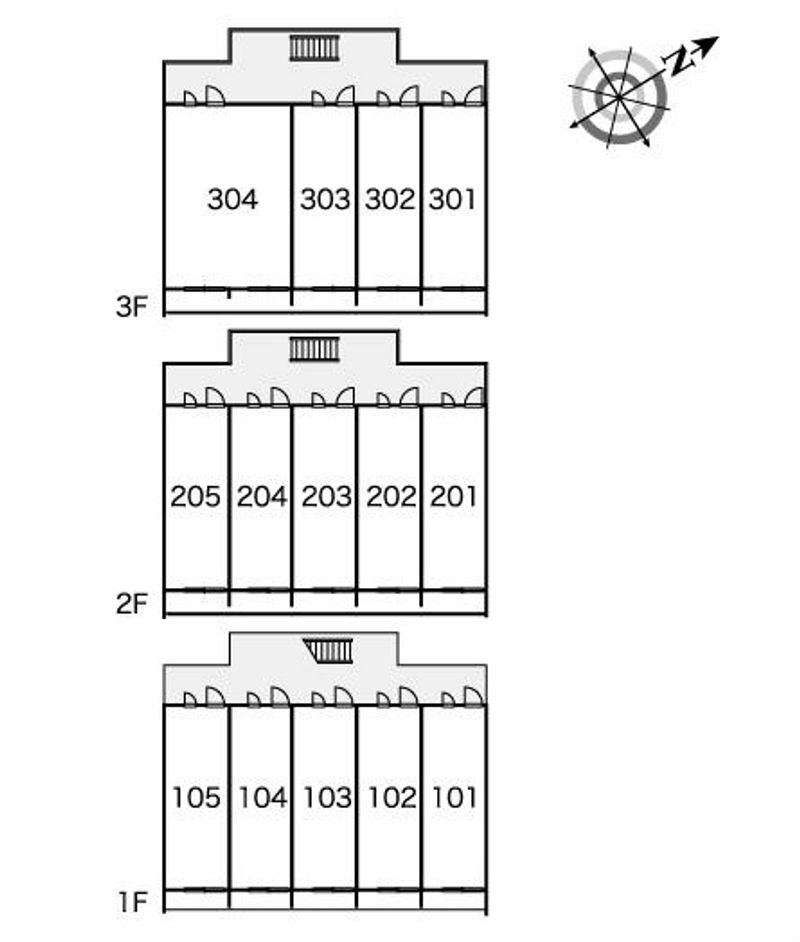 レオパレスマ　メゾンウメジマ 間取り配置図