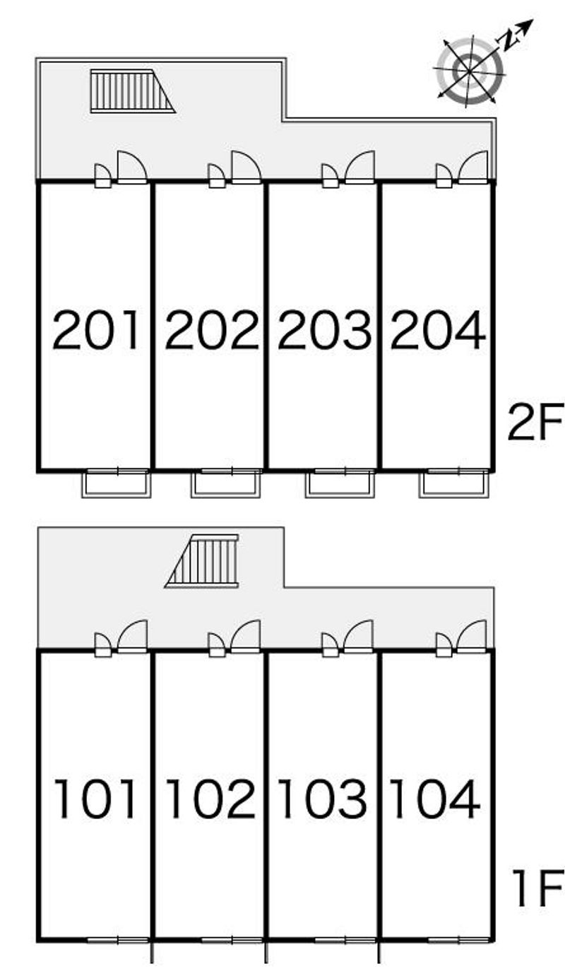 レオパレスエイト佃 間取配置図