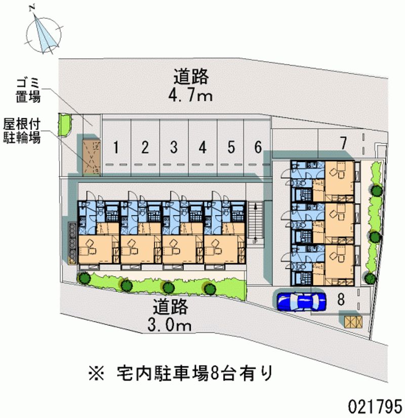 レオパレス長草 月極駐車場