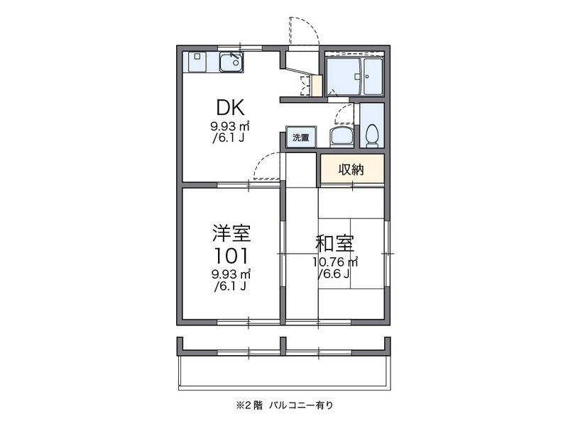 レオパレス永山第２ 間取図