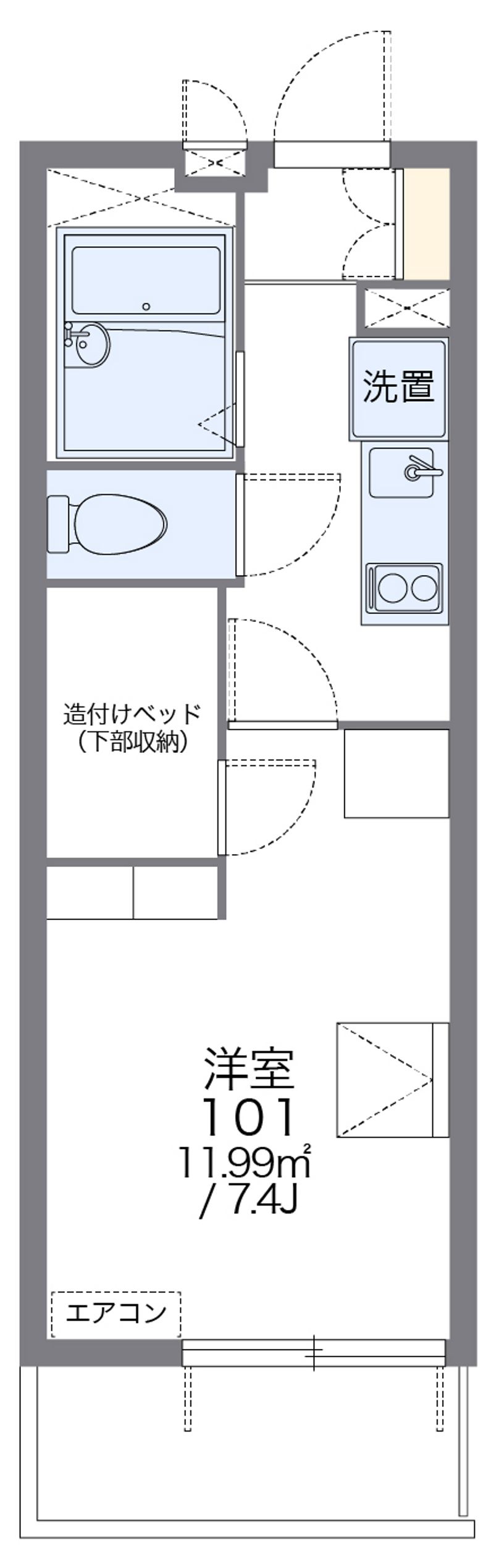 レオパレスグランシャリオ 間取図