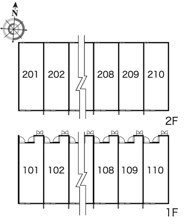 レオパレスＷｉｎｇ　Ｎｅｗ白河 間取配置図