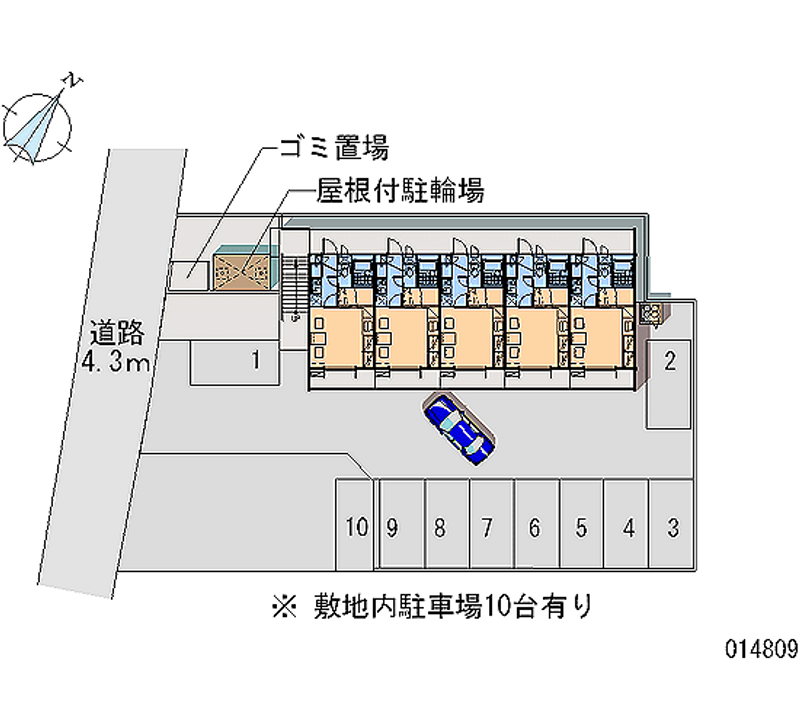 レオパレスクレールＳＨＩＧＡ 月極駐車場