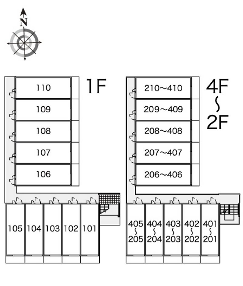 レオパレスレオテクノポリス 間取配置図