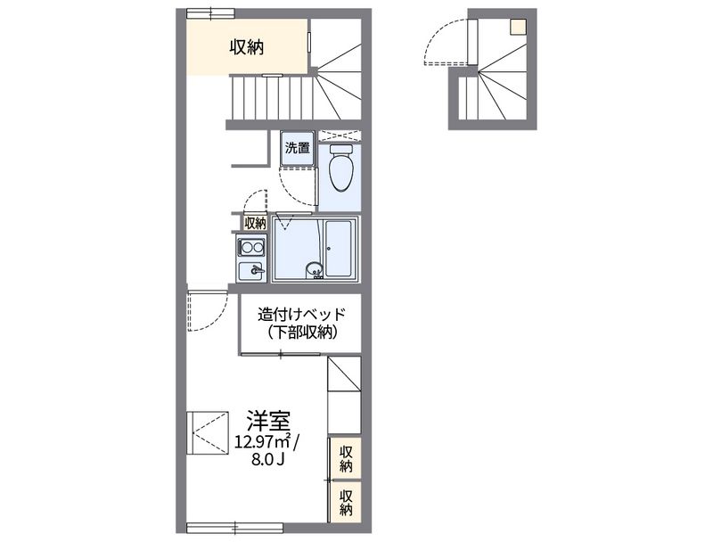 レオパレス八陽館 間取図