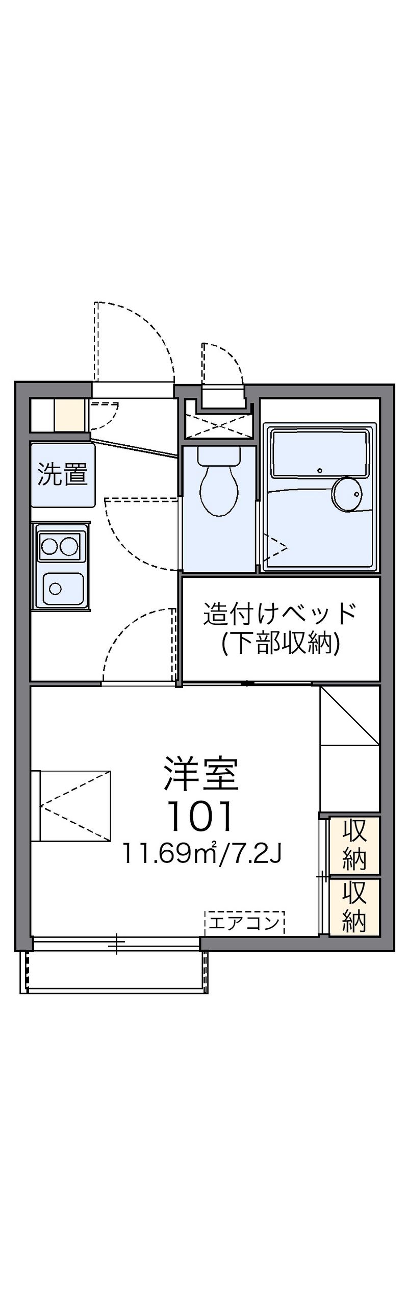 レオパレス櫻根南 間取図