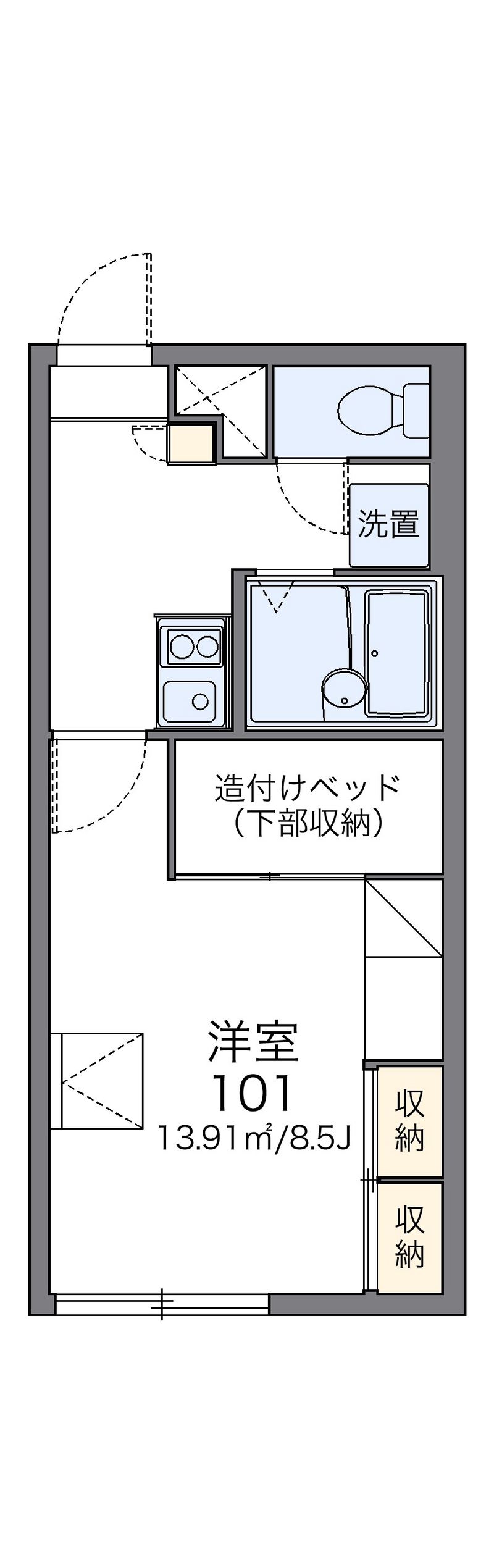 レオパレスアビテ 間取図