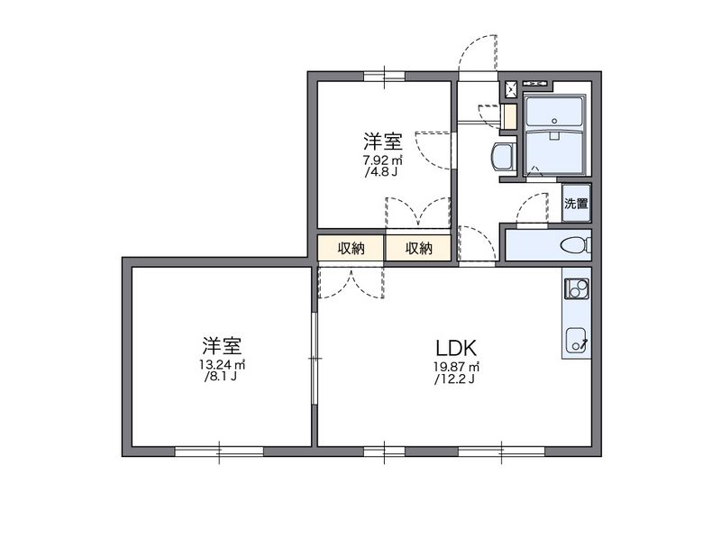 レオパレスＧＲＥＥＮ・ＶＩＥＷ 間取図
