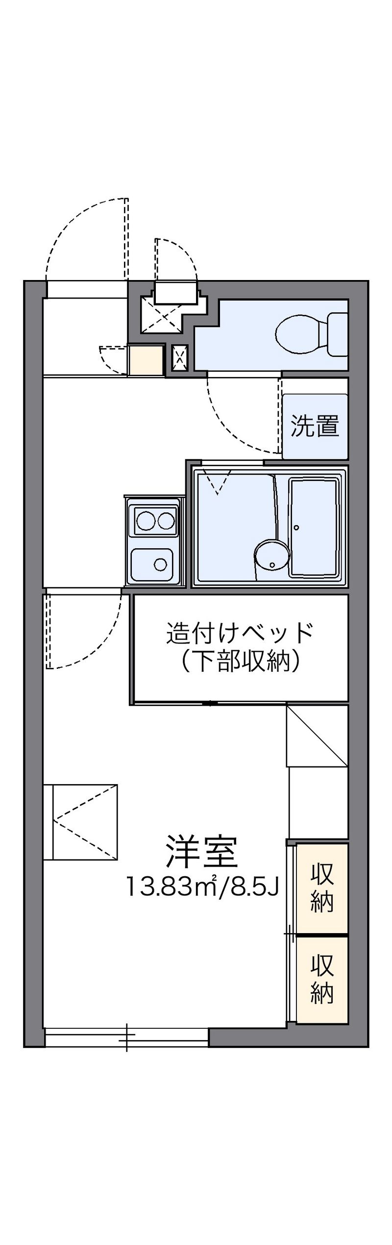 レオパレスうちなー 間取図