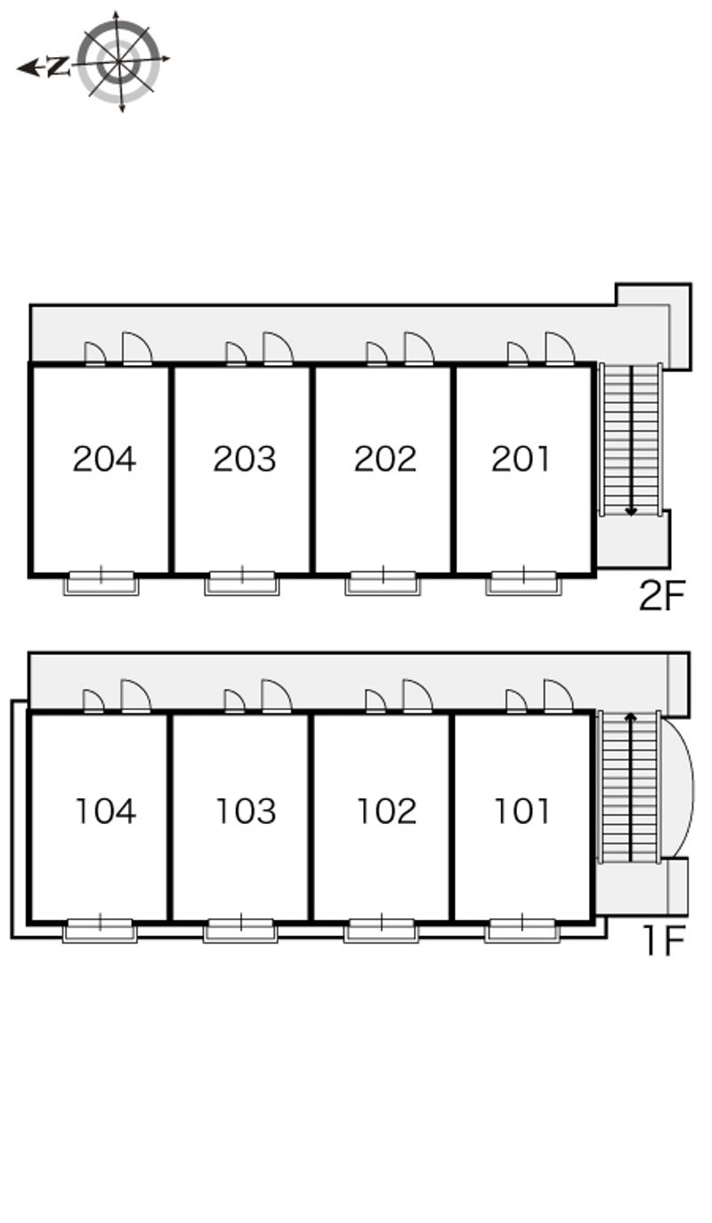 レオパレス千ーＳＥＮーⅢ 間取配置図