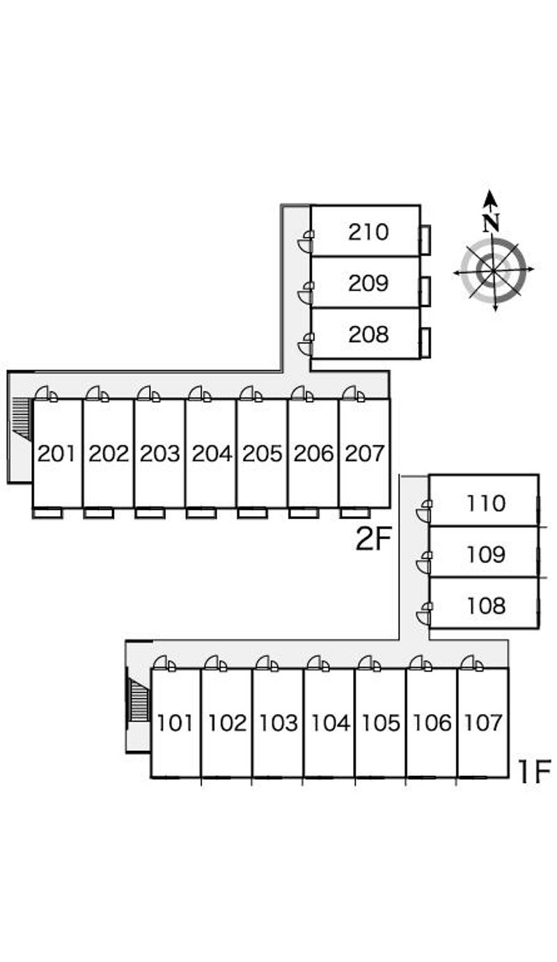 レオパレスミライアル 間取配置図