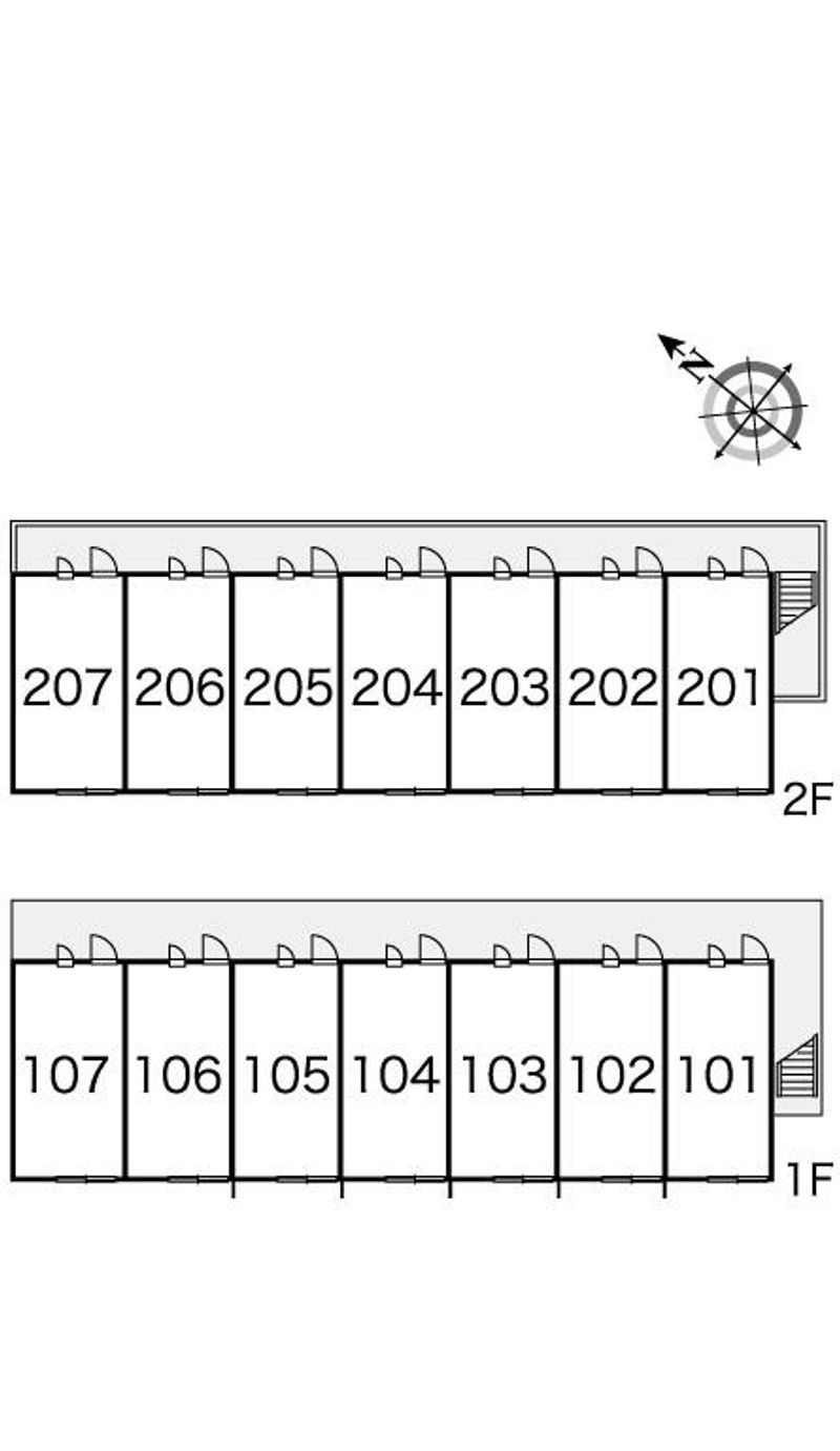 レオパレス大樹 間取配置図