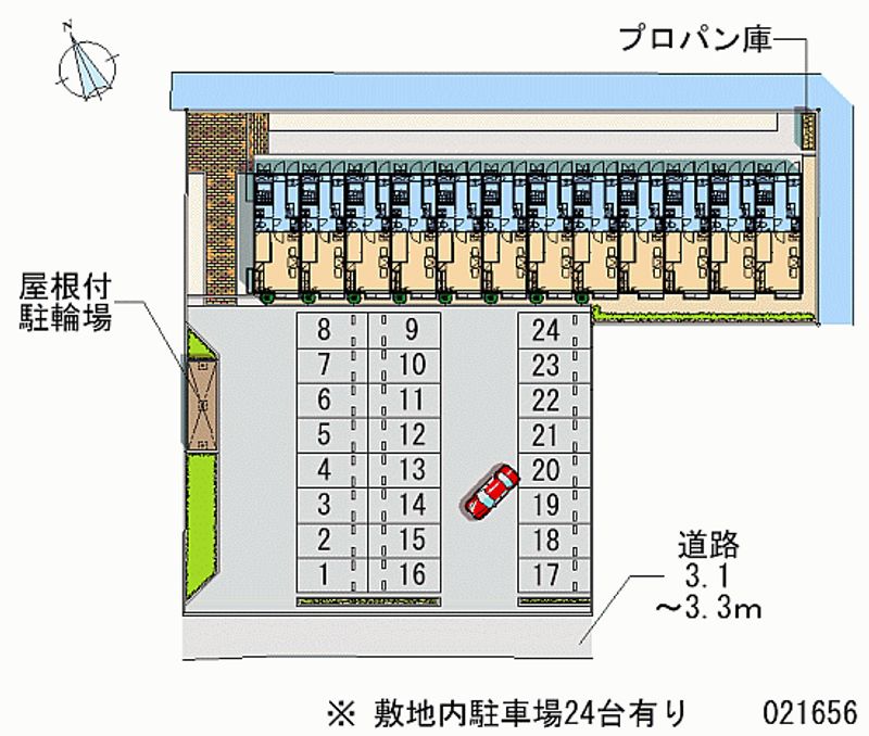 レオパレスペイサージュ 月極駐車場