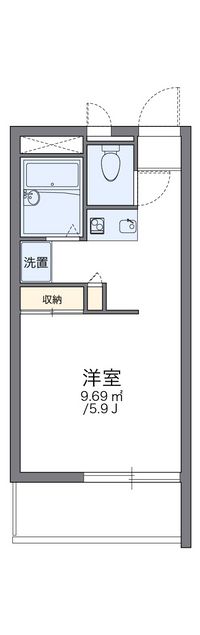 レオパレスさいわい 間取り図