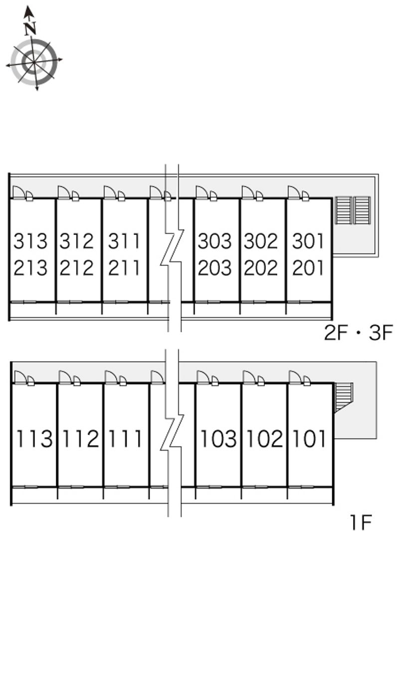 レオパレスエトワール彩Ⅱ 間取配置図