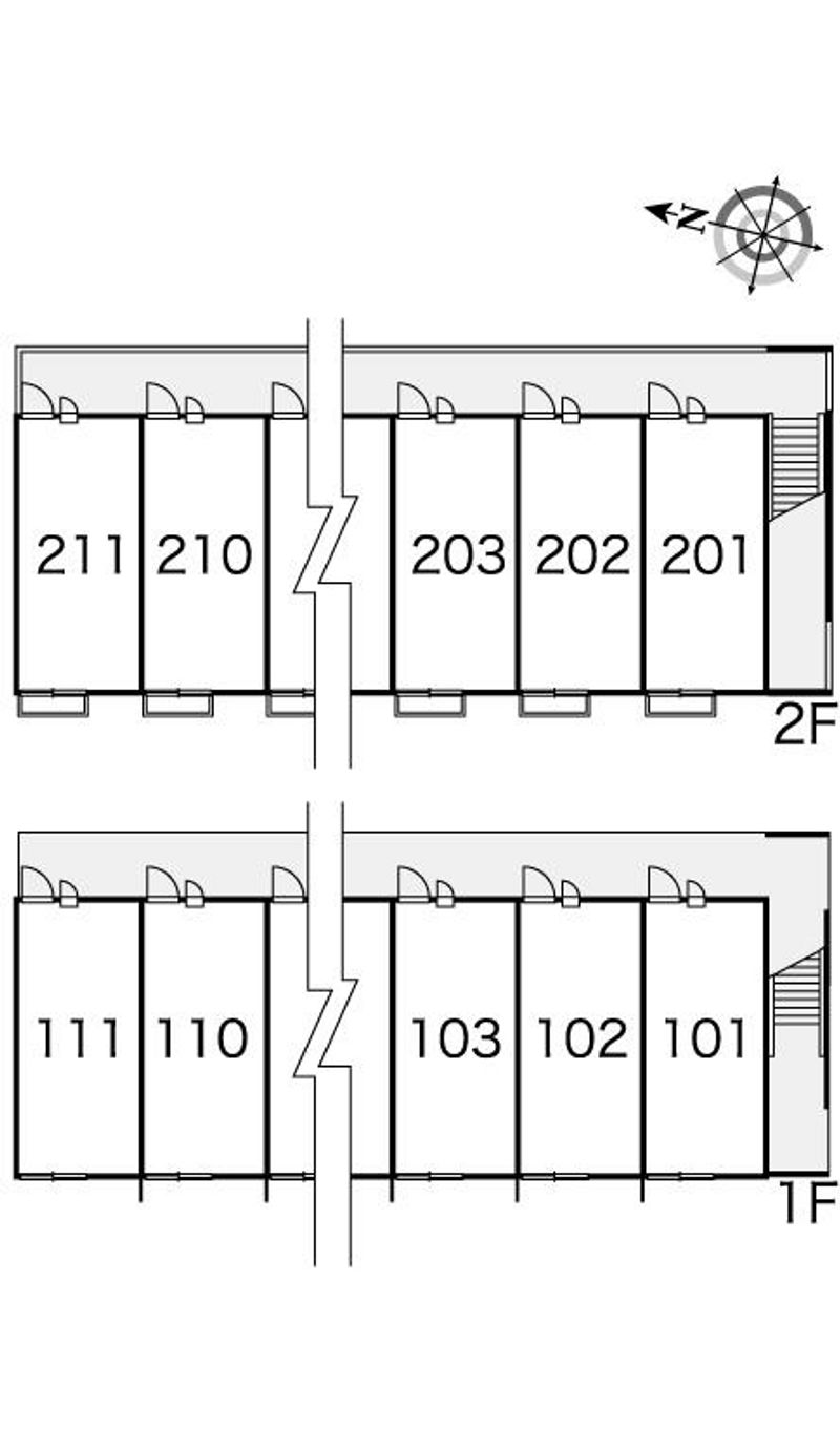 レオパレスキョウワⅡ 間取り配置図