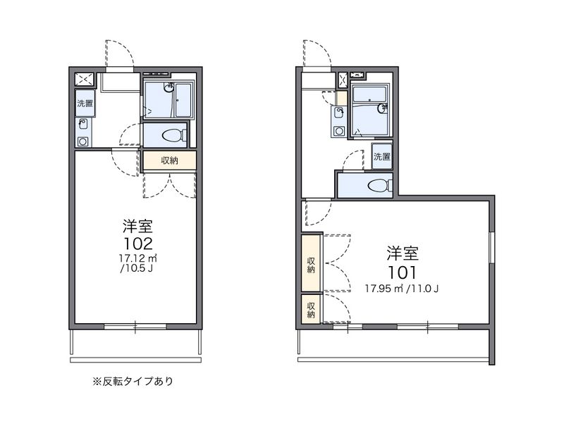 レオパレス水落 間取図