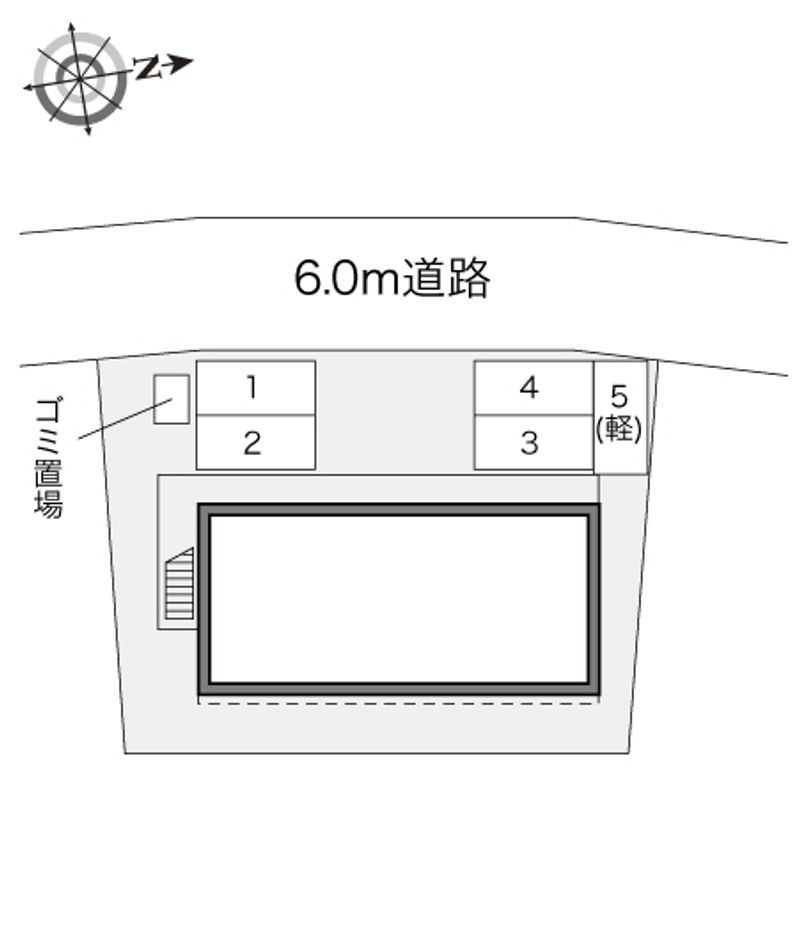 レオパレス西大袋サンハウス５６ 配置図