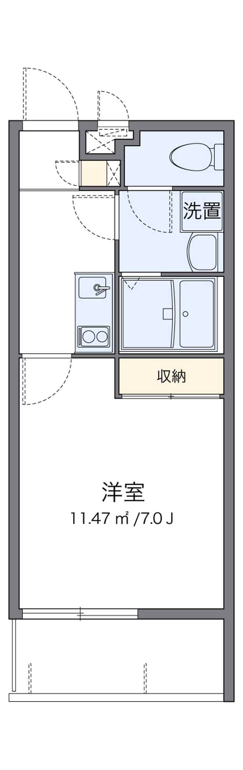 クレイノＲＯＫＩＡ 間取図