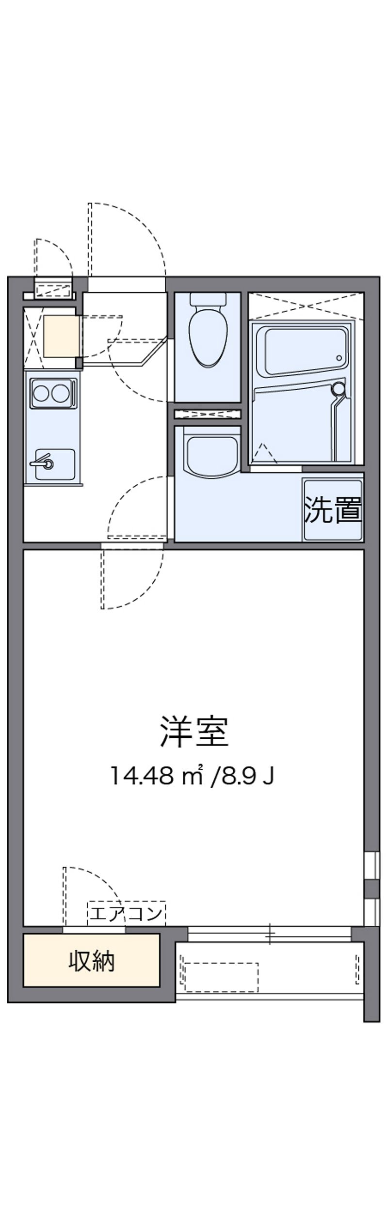 クレイノさんふらわー入谷 間取図