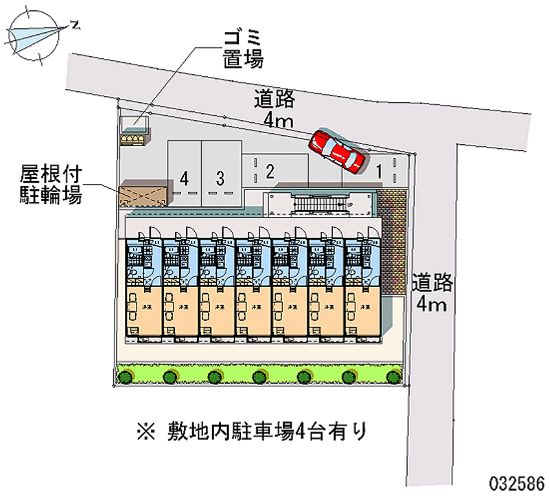 32586月租停車場