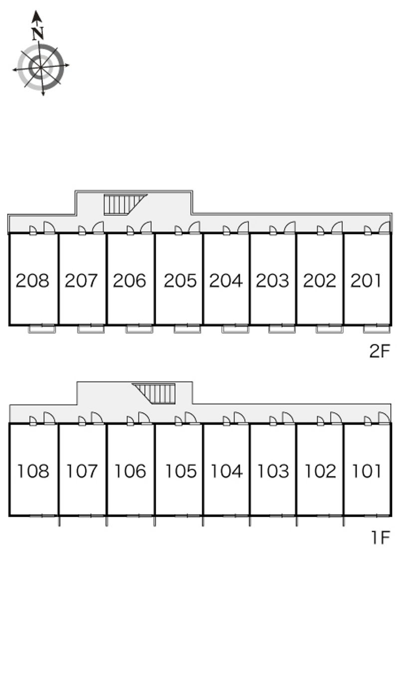 レオパレススティル　インパクト 間取配置図
