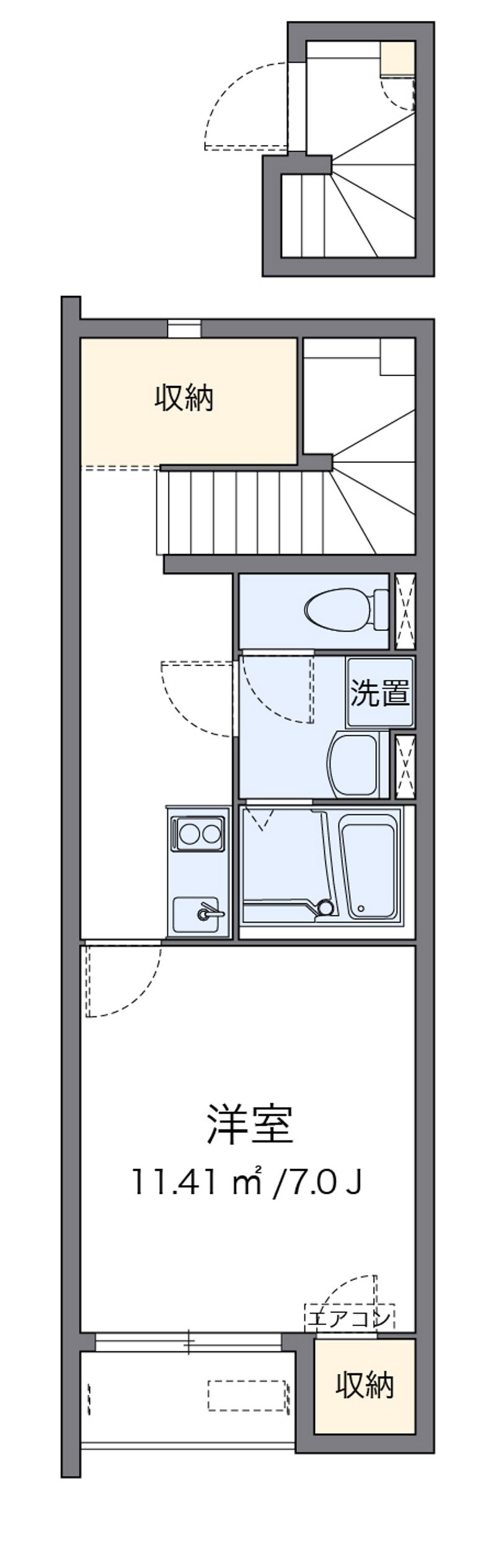 クレイノアイリスいなば 間取図
