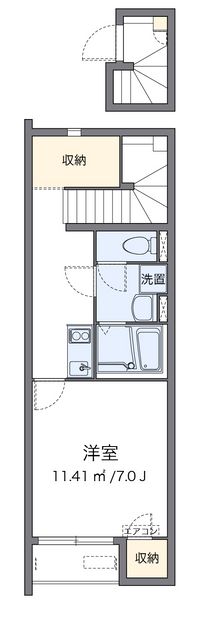 クレイノアイリスいなば 間取り図
