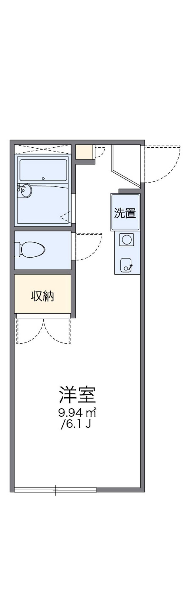 レオパレス駒の舞 間取図