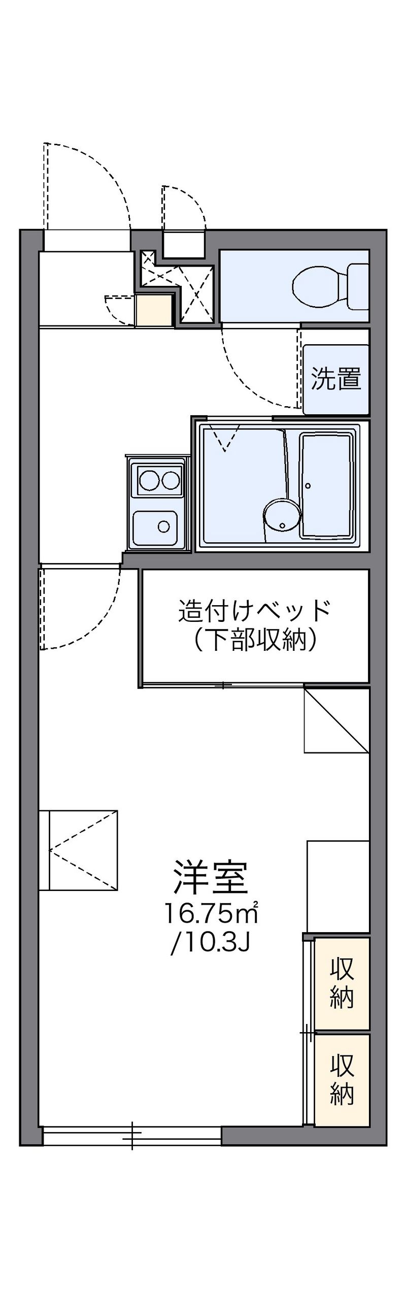 レオパレスＫ００４９ 間取図